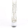 ADORE-1020C Plateau Stiefeletten Transparent von Pleaser – Ansicht 2