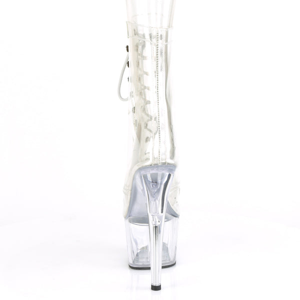 ADORE-1020C Plateau Stiefeletten Transparent von Pleaser – Ansicht 4