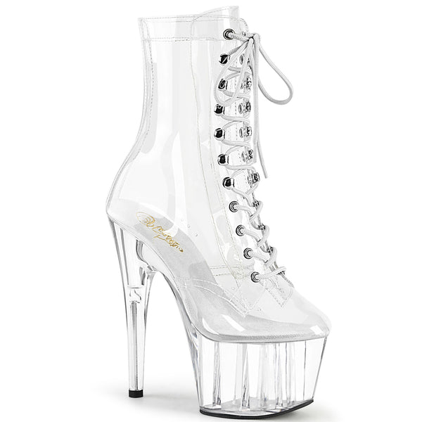 ADORE-1020C Plateau Stiefeletten Transparent von Pleaser