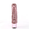 ADORE-1020CHRS Plateau Stiefeletten - Glitzersteine Pink von Pleaser – Ansicht 2