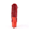 ADORE-1020CHRS Plateau Stiefeletten Rot Glitzer Strass von Pleaser – Ansicht 4