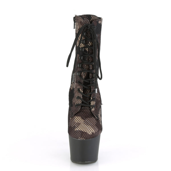 ADORE-1020CM Plateau Stiefeletten - Camouflage/Schwarz von Pleaser – Ansicht 2