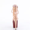 ADORE-1020DC - Plateau Stiefeletten - Braun/Beige von Pleaser – Ansicht 4