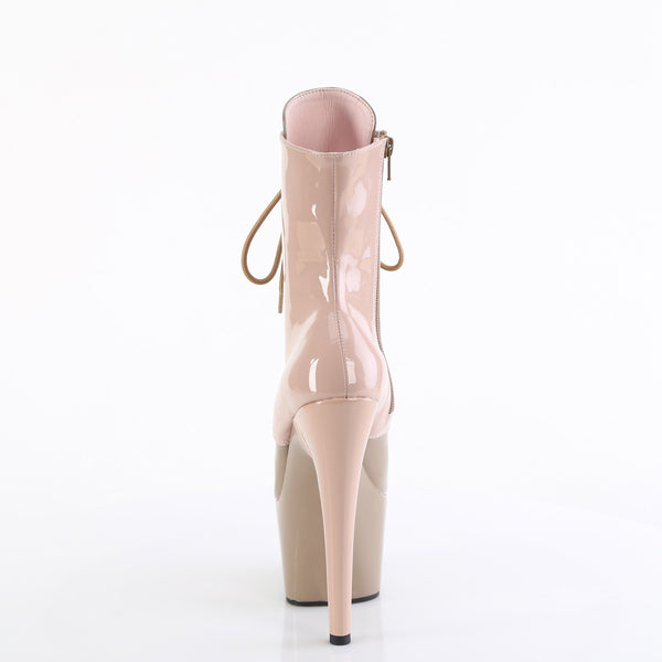 ADORE-1020DC - Plateau Stiefeletten - Beige/Olivgrau von Pleaser – Ansicht 4