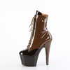 ADORE-1020DC - Plateau Stiefeletten - Dunkel Braun/Schwarz von Pleaser – Ansicht 3