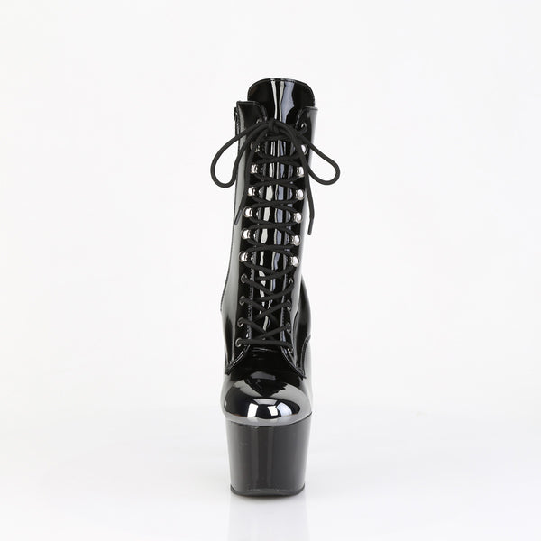 ADORE-1020ESC - Plateau Stiefeletten - Schwarz Lack von Pleaser – Ansicht 2