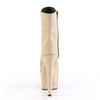 ADORE-1020FS Plateau Stiefeletten - Beige von Pleaser – Ansicht 4