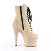 ADORE-1020FS Plateau Stiefeletten - Beige von Pleaser – Ansicht 5