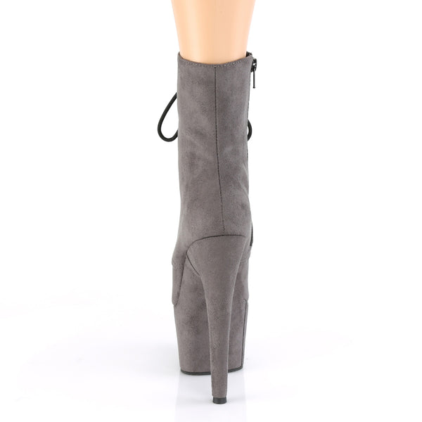 ADORE-1020FS Plateau Stiefeletten - Grau von Pleaser – Ansicht 4