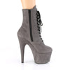 ADORE-1020FS Plateau Stiefeletten - Grau von Pleaser – Ansicht 5