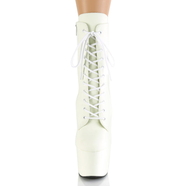 ADORE-1020GD Plateau Stiefeletten - Weiss/Neon UV von Pleaser – Ansicht 2