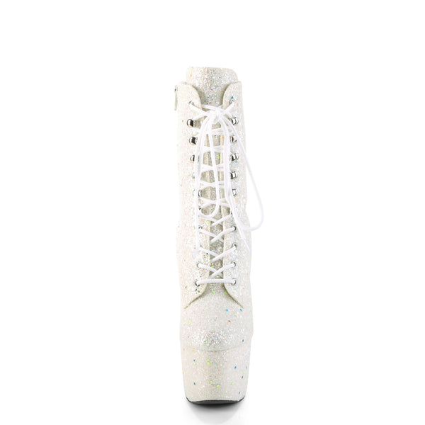 ADORE-1020GDLG Plateau Stiefeletten - Weiß UV von Pleaser – Ansicht 2