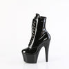 ADORE-1020GP Plateau Stiefeletten Schwarz/Glitzer Lack von Pleaser – Ansicht 3