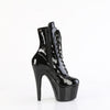 ADORE-1020GP Plateau Stiefeletten Schwarz/Glitzer Lack von Pleaser – Ansicht 5