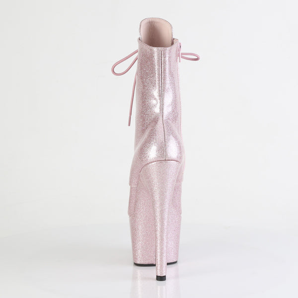 ADORE-1020GP Plateau Stiefeletten Rosa Glitzer von Pleaser – Ansicht 4