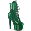 ADORE-1020GP Plateau Stiefeletten Grün von Pleaser