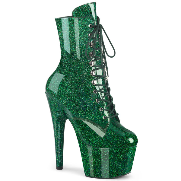 ADORE-1020GP Plateau Stiefeletten Grün von Pleaser