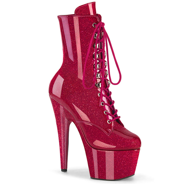 ADORE-1020GP Plateau Stiefeletten Pink Glänzend von Pleaser