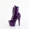 ADORE-1020GP Plateau Stiefeletten Lila/Glitzer Lack von Pleaser – Ansicht 3