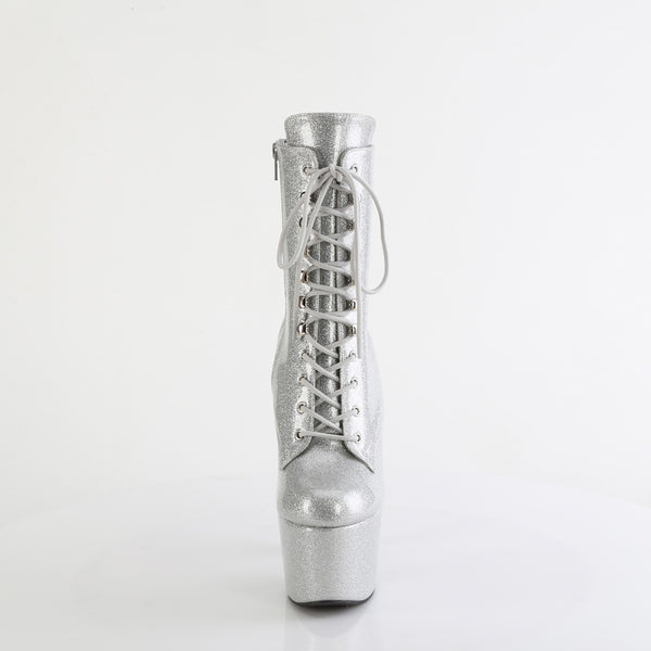 ADORE-1020GP Plateau Stiefeletten Silber von Pleaser – Ansicht 2