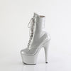 ADORE-1020GP Plateau Stiefeletten Silber von Pleaser – Ansicht 3