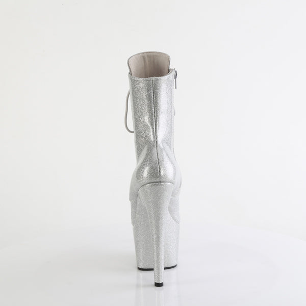 ADORE-1020GP Plateau Stiefeletten Silber von Pleaser – Ansicht 4
