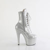 ADORE-1020GP Plateau Stiefeletten Silber von Pleaser – Ansicht 5