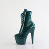 ADORE-1020GP Plateau Stiefeletten Blau/Grün mit Glitzer von Pleaser – Ansicht 3
