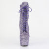 ADORE-1020GWR Plateau Stiefeletten Violet/Lila Glitzer von Pleaser – Ansicht 2