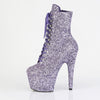 ADORE-1020GWR Plateau Stiefeletten Violet/Lila Glitzer von Pleaser – Ansicht 3