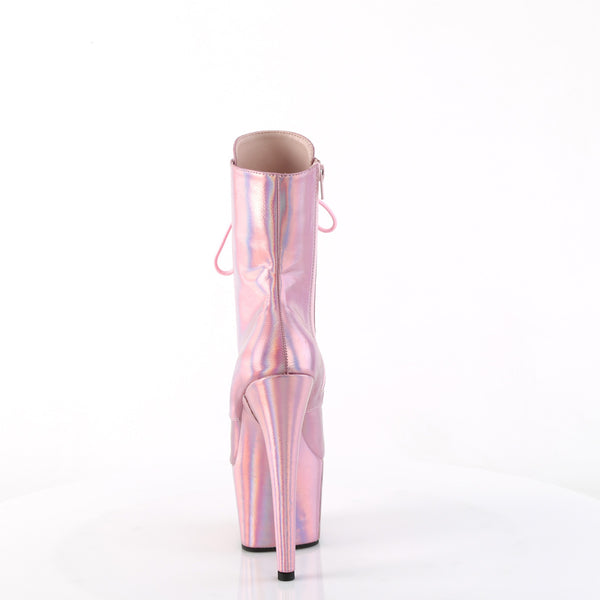 ADORE-1020HG Plateau Stiefeletten Rosa Schimmernd von Pleaser – Ansicht 4
