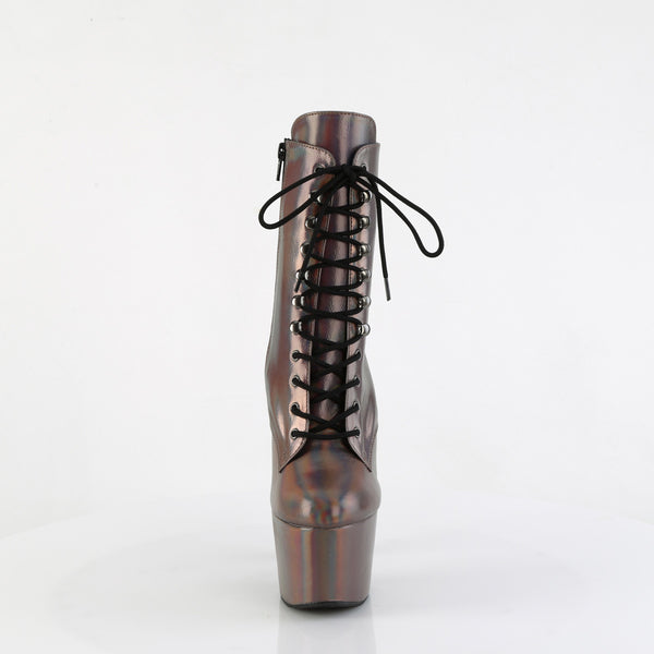 ADORE-1020HG Plateau Stiefeletten Mehrfarbig Schimmer von Pleaser – Ansicht 2