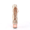 ADORE-1020HM Plateau Stiefel - Roségold von Pleaser – Ansicht 2