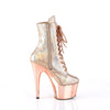 ADORE-1020HM Plateau Stiefel - Roségold von Pleaser – Ansicht 5