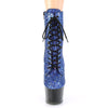 ADORE-1020MG Plateau Stiefeletten Blau Lila Glitzer von Pleaser – Ansicht 2