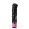 ADORE-1020RC Plateau Stiefel - Schwarz Matt/Regenbogen von Pleaser – Ansicht 2