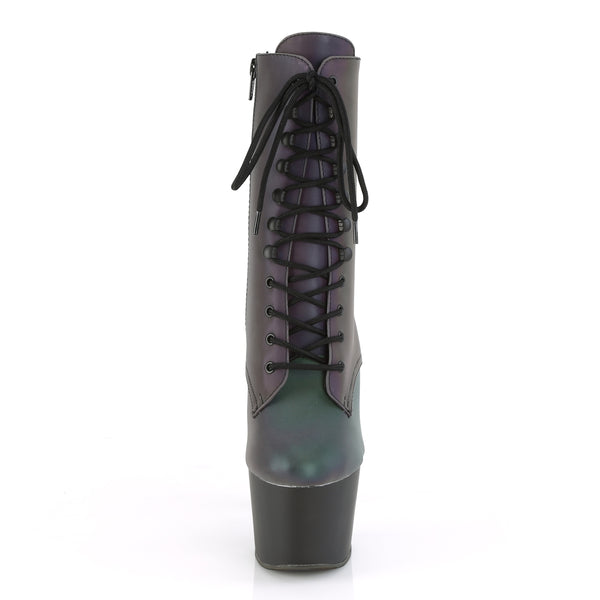 ADORE-1020REFL Plateau Stiefeletten Neon Mehrfarbig von Pleaser – Ansicht 2
