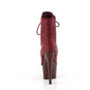 ADORE-1020RM Plateau Stiefeletten - Rot von Pleaser – Ansicht 4