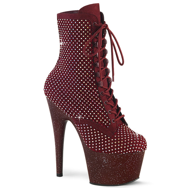 ADORE-1020RM Plateau Stiefeletten - Rot von Pleaser