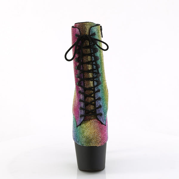 ADORE-1020RS Plateau Stiefeletten - Mehrfarbig von Pleaser – Ansicht 2