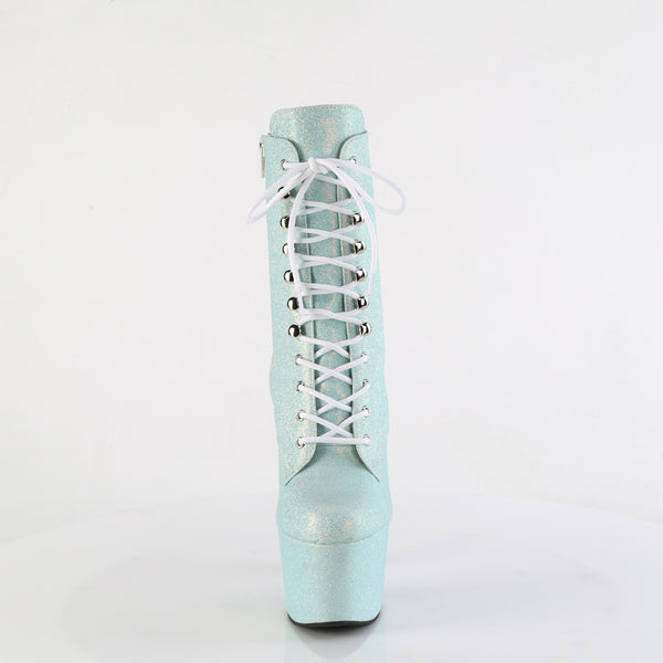 ADORE-1020SDG Plateau Stiefeletten Baby Blau mit Schimmer von Pleaser – Ansicht 2