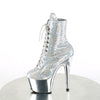 ADORE-1020SQ-02 Plateau Stiefeletten Silber/Glitzer von Pleaser – Ansicht 3