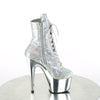 ADORE-1020SQ-02 Plateau Stiefeletten Silber/Glitzer von Pleaser – Ansicht 5