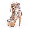 ADORE-1020SQ Plateau Stiefeletten Rose Gold von Pleaser – Ansicht 3