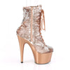ADORE-1020SQ Plateau Stiefeletten Rose Gold von Pleaser – Ansicht 5