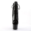 ADORE-1021 Plateau Stiefeletten Schwarz Lack von Pleaser – Ansicht 2