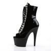 ADORE-1021 Plateau Stiefeletten Schwarz Lack von Pleaser – Ansicht 3