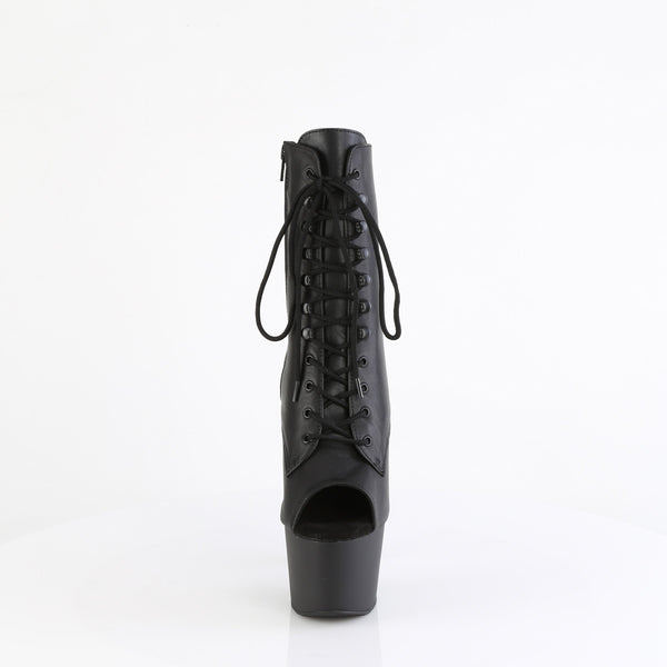 ADORE-1021 Plateau Stiefeletten Schwarz Matt von Pleaser – Ansicht 2