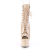ADORE-1021 Plateau Stiefeletten - Beige von Pleaser – Ansicht 2