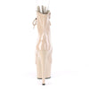 ADORE-1021 Plateau Stiefeletten - Beige von Pleaser – Ansicht 4